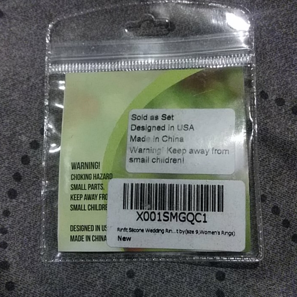 Rinfit Silicone Wedding rings for women - size 9 - Picture 2 of 2